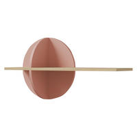 KINDER-WANDREGAL Lexi 16 - Eichefarben/Rosa, Holzwerkstoff (81/45/25cm) - MIRJAN24