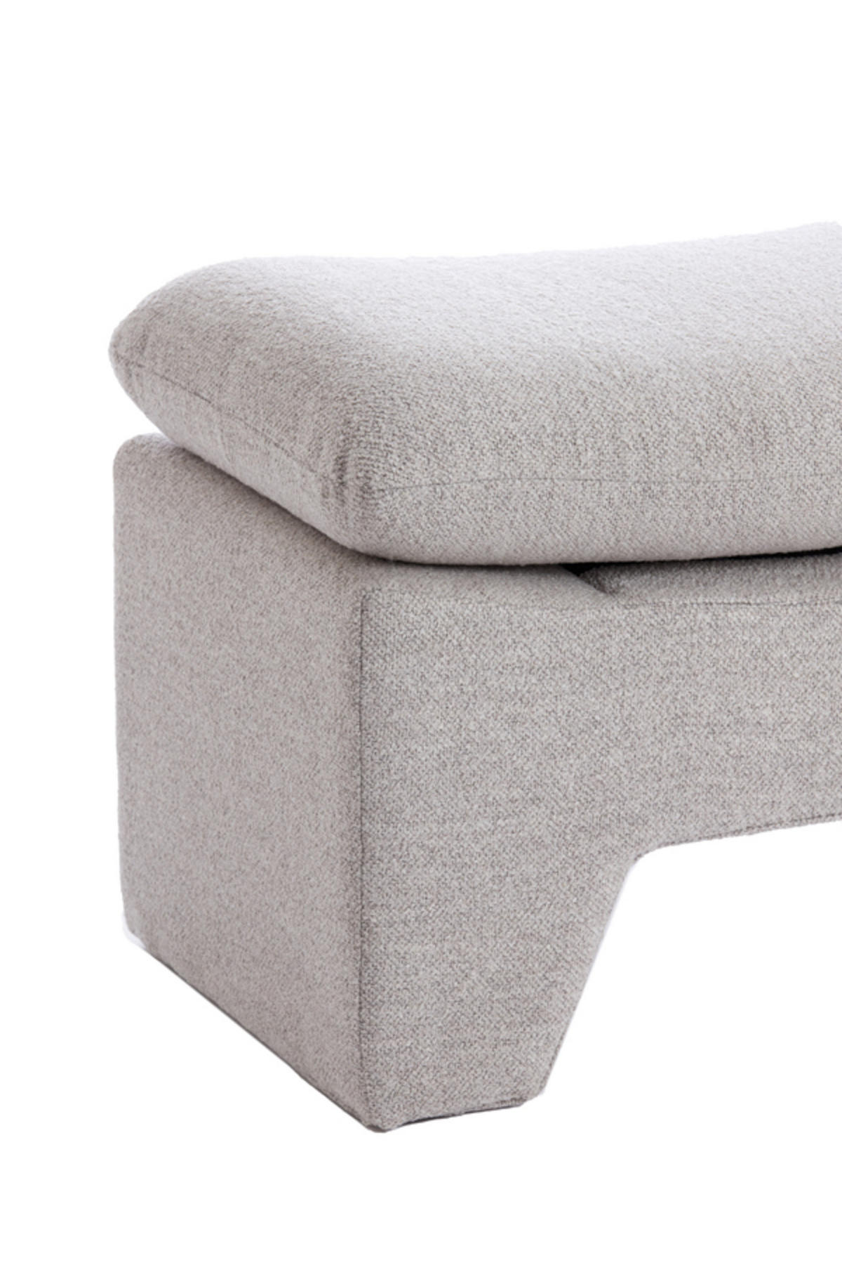 POEF Dasha Grau 80/40/48,5 cm - Grau, Holz (40/48.5/80cm) - Light & Living