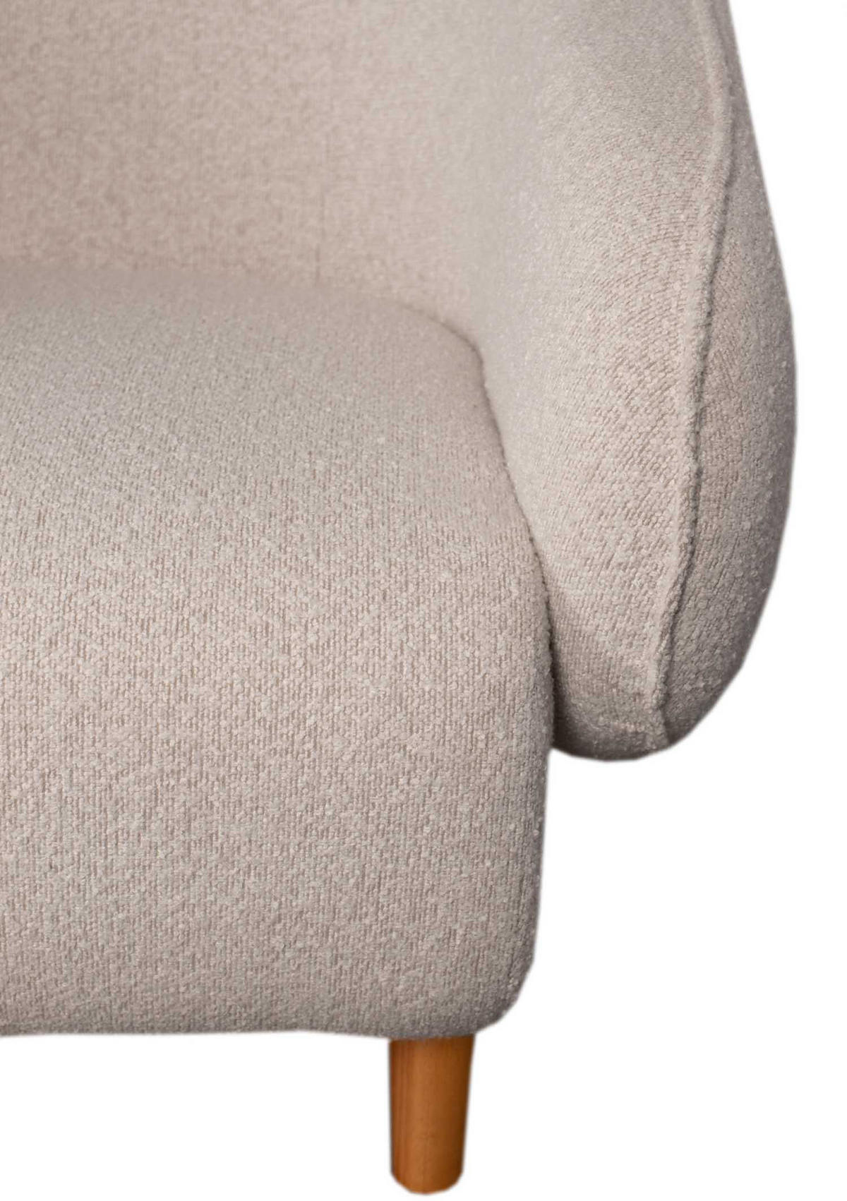 SESSEL Alezio 85/78/86 cm - Beige/Creme, Textil/Metall (85/78/86cm) - Mr. Deko
