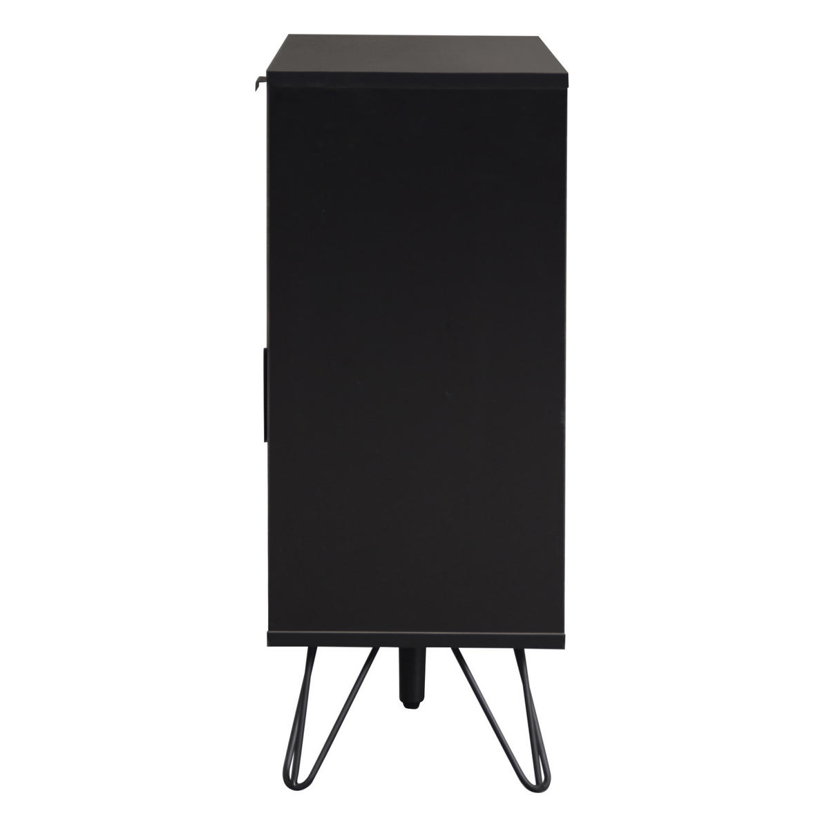 SIDEBOARD Schwarz 90/30/71,5 cm - Schwarz, Holzwerkstoff (30/71.5/90cm) - Urban Meuble