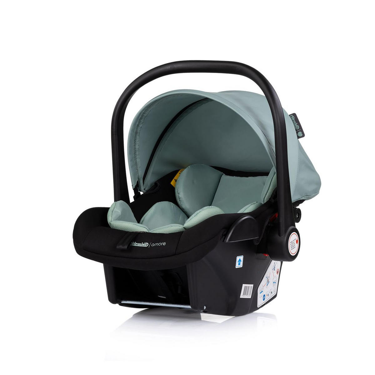 BABYSCHALE Isofix Set Amore i-Size türkis station Amore i-Size Gruppe 0+ (0 - 13 kg) - Grün, Kunststoff (40/56/62cm) - Chipolino