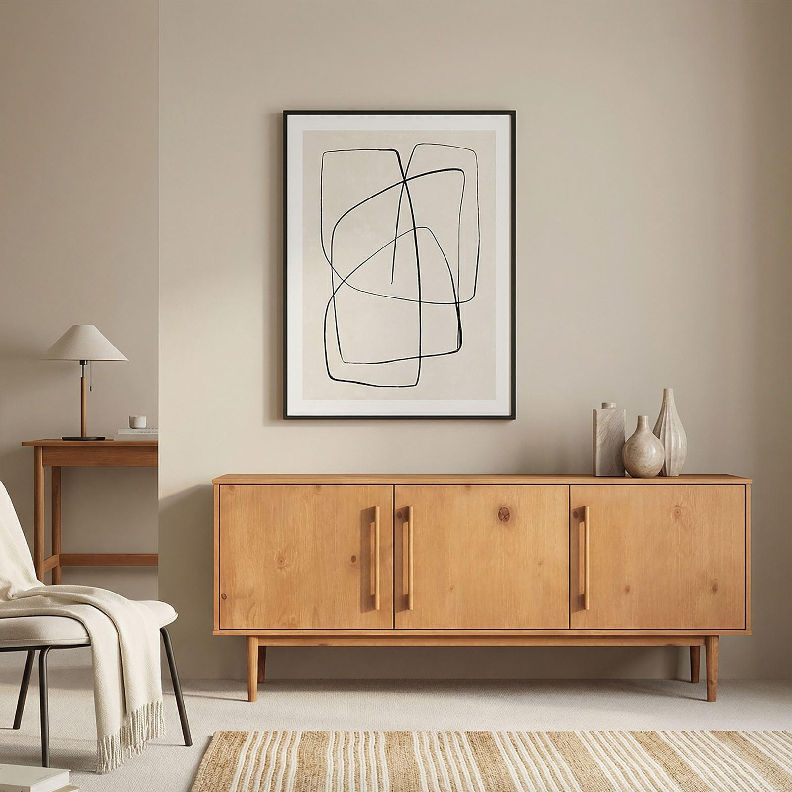 SIDEBOARD TECCA - Eichefarben, Holz (170/71/41cm) - IDIMEX