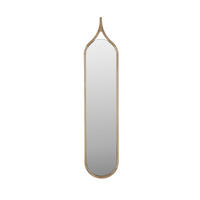 STANDSPIEGEL Thun Spiegel/ Oval 120x26 cm - Beige, Holz (26/120/3cm) - Housecraft Living