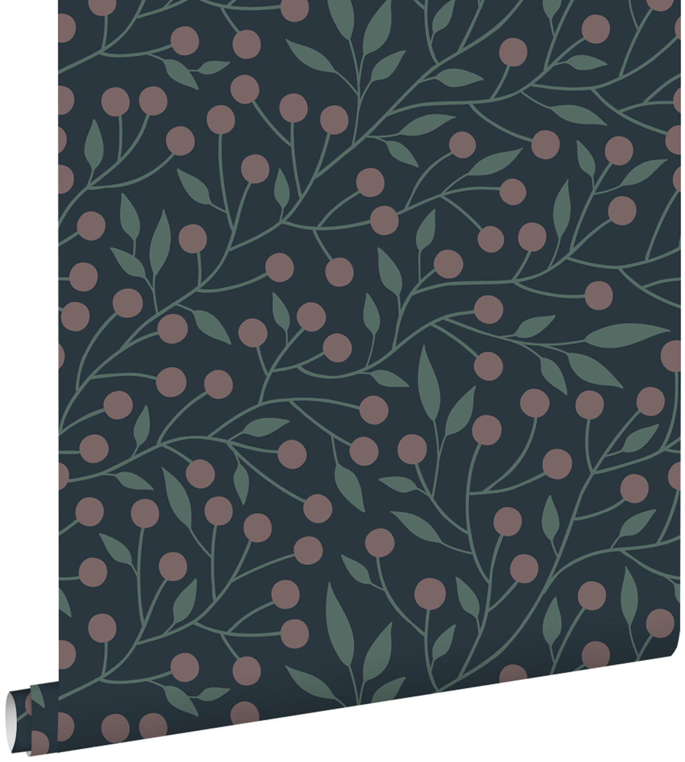 TAPETE Blumenmuster 50 x 900 cm - Blau, Papier (50/900cm) - ESTAhome