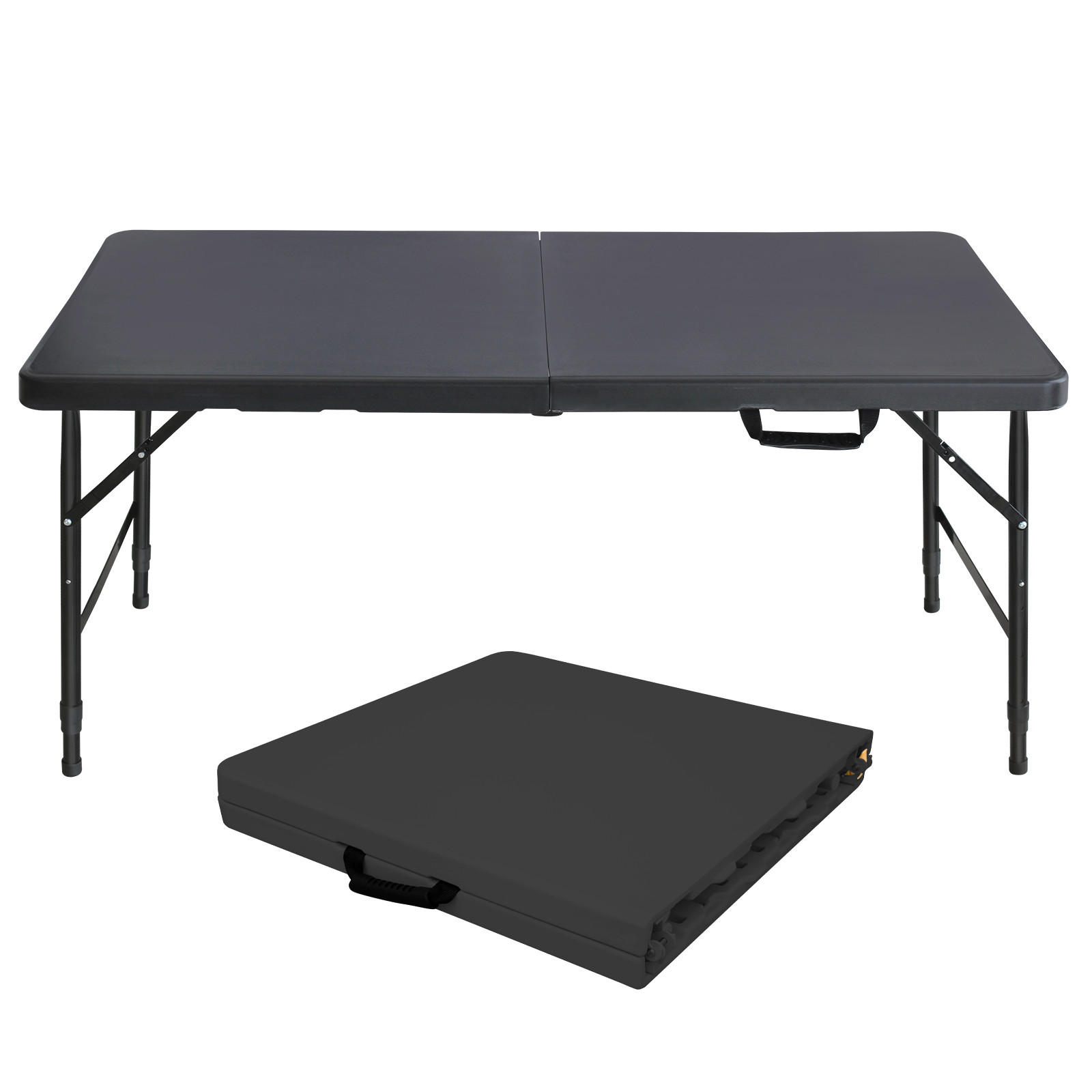 ComfortXL Klapptisch Schwarz 61x74x125 cm