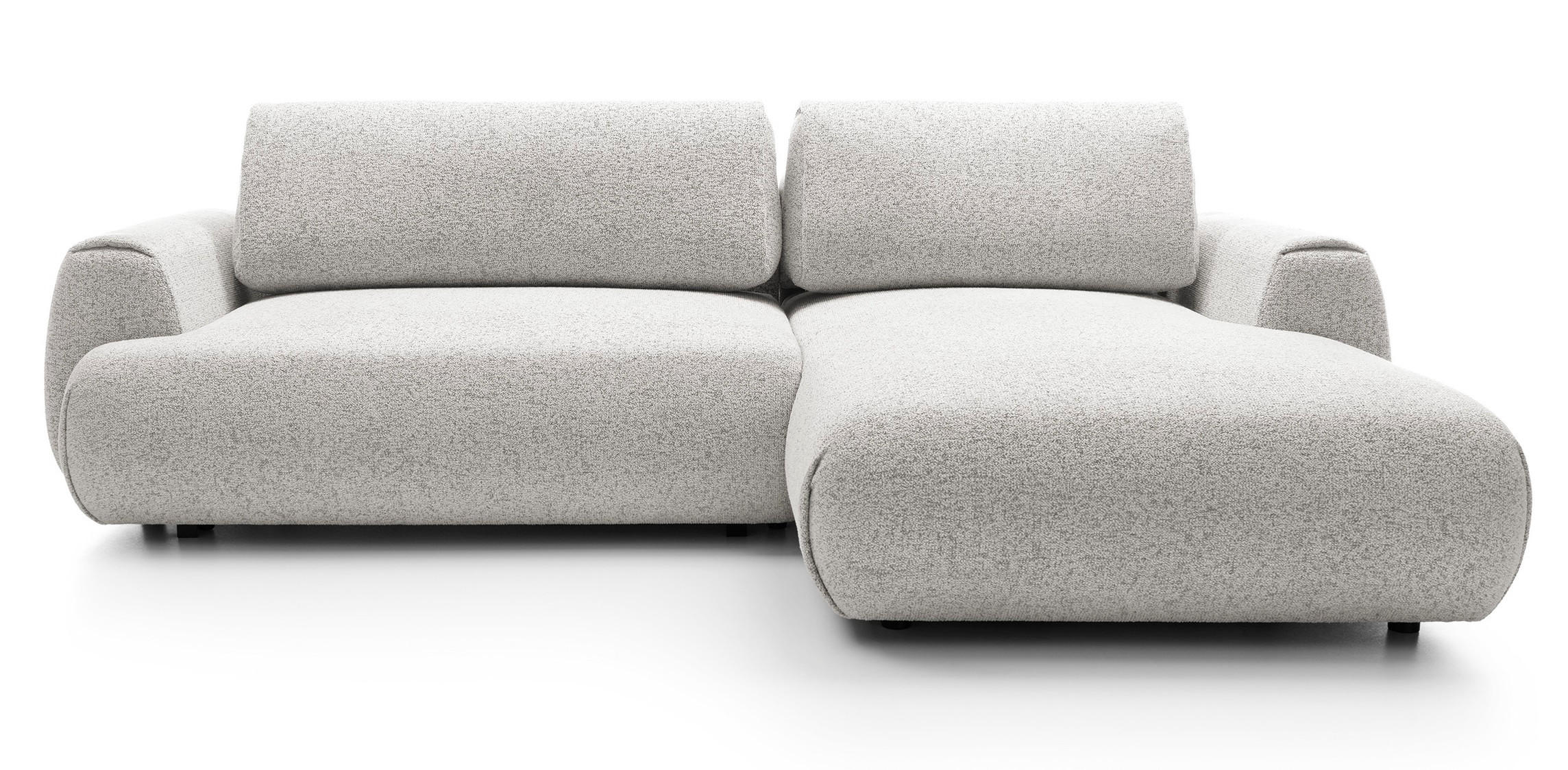 ECKSOFA mit Schlaffunktion 270 cm Ralto, Rechts, Hellgrau - Hellgrau, Holz (167/270cm) - Emporius