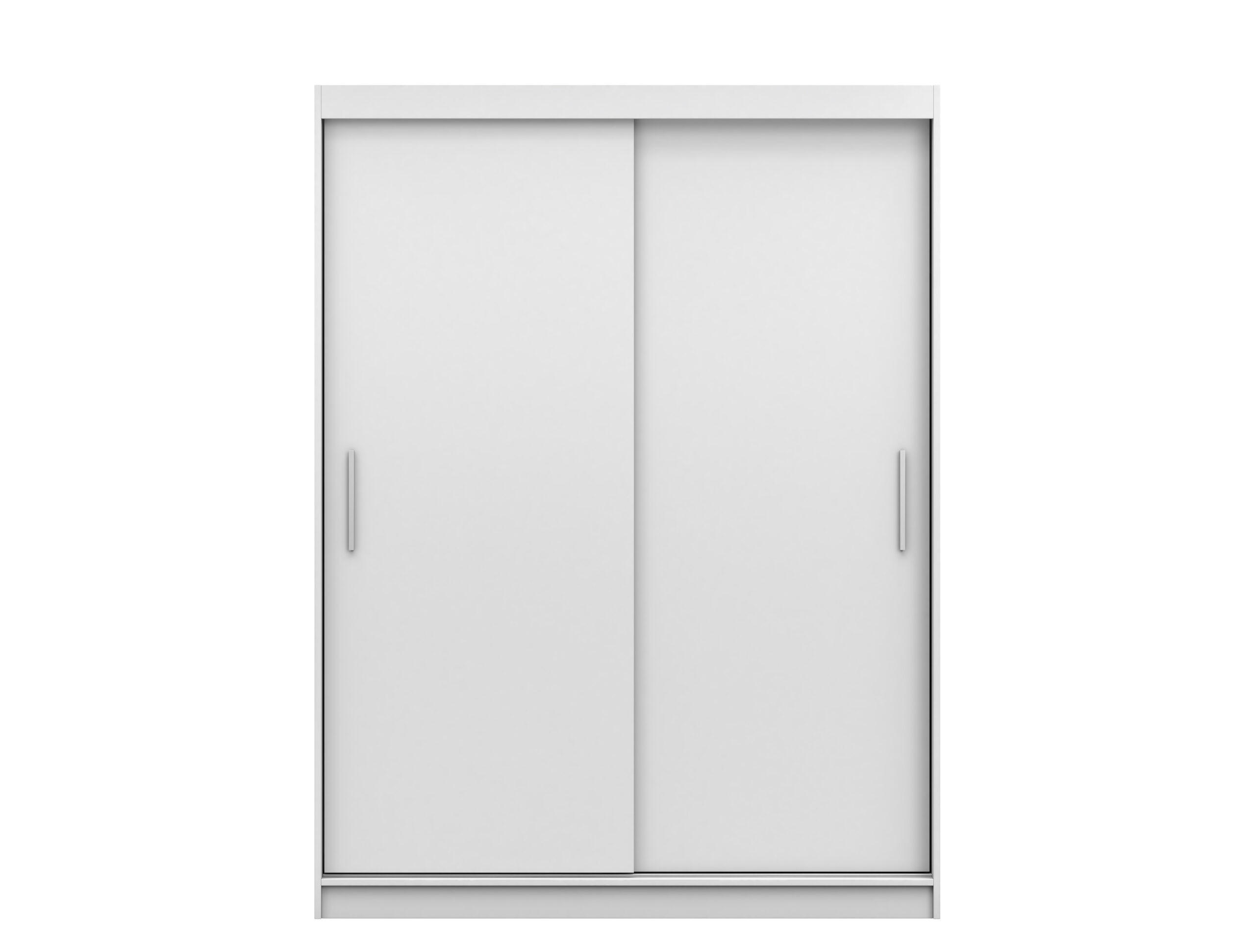 SCHIEBETÜRENSCHRANK -LARA 04 (Weiß) - Weiß, Holzwerkstoff/Metall (150/200/61cm) - Möblo