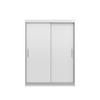 SCHIEBETÜRENSCHRANK -LARA 04 (Weiß) - Weiß, Holzwerkstoff/Metall (150/200/61cm) - Möblo