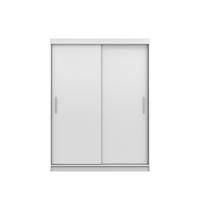 SCHIEBETÜRENSCHRANK -LARA 04 (Weiß) - Weiß, Holzwerkstoff/Metall (150/200/61cm) - Möblo
