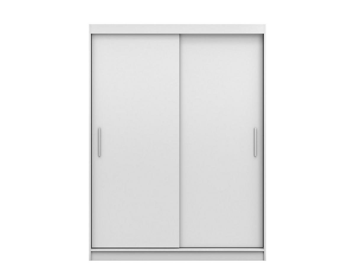 SCHIEBETÜRENSCHRANK -LARA 04 (Weiß) - Weiß, Holzwerkstoff/Metall (150/200/61cm) - Möblo