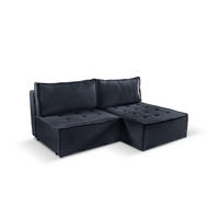 ECKSOFA Bohoo Mini Modernes Mit Schlaffunktion Graphit Rechts - Graphitfarben, Holz (200/140cm) - Kaiser Möbel