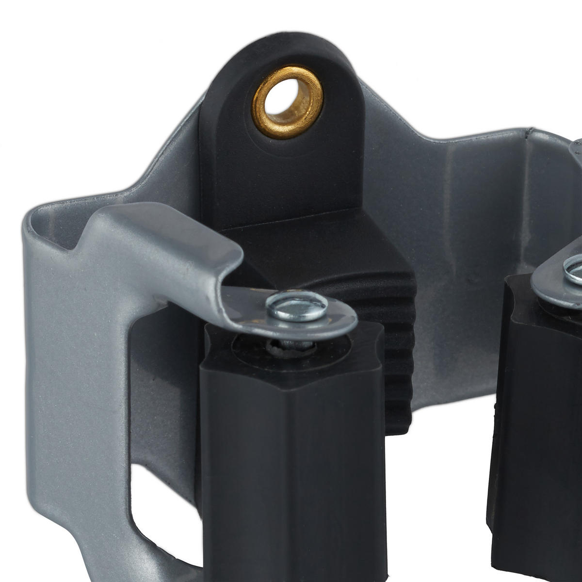 10XGERÄTEHALTER - Multicolor, Kunststoff/Metall (5.5/5/4cm) - Relaxdays