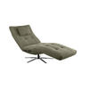 RELAXLIEGE LETICIA Grün Cord - Schwarz/Olivgrün, Textil/Metall (82/115/156cm) - KAWOLA