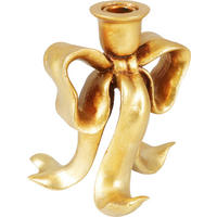 KERZENHALTER Basic Gold 12X15X16.8 cm Kunststoff - Goldfarben, Kunststoff (15/16.8/12cm) - Mondex