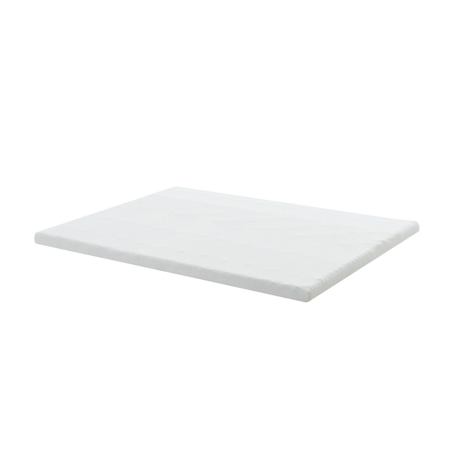 TOPPER 140x200 cm 7-Zonen Matratzenschoner aus Memory Foam - Weiß, Textil (140/200cm) - Juskys