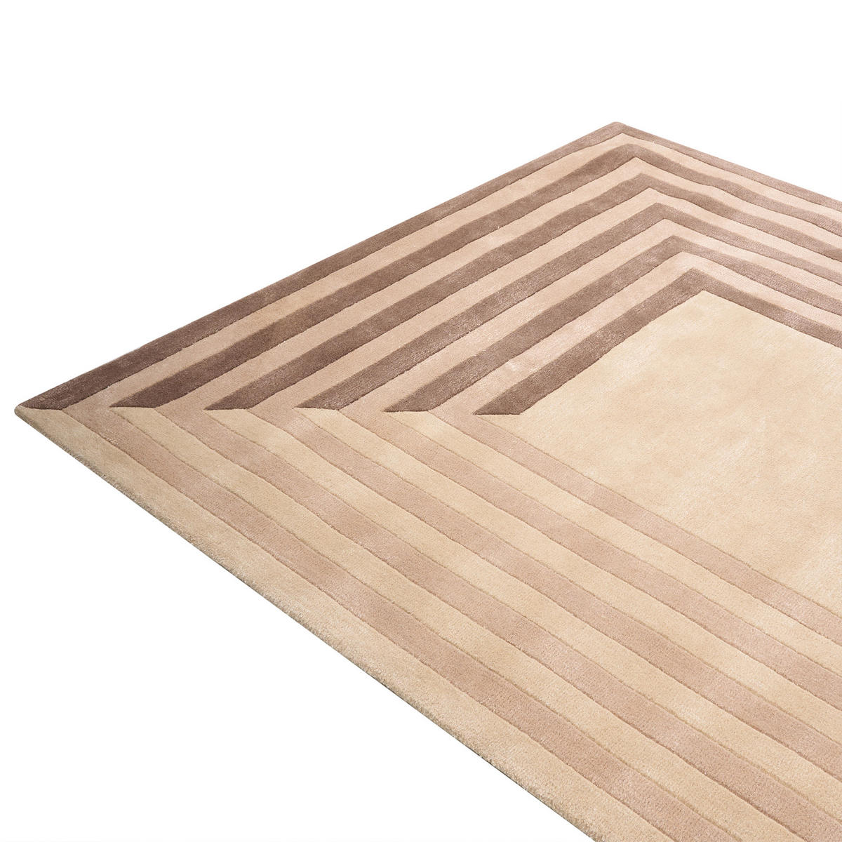 KOBEREC Béžový 200/300 cm Viskóza Sarai - béžová, textil (200/300cm) - Beliani
