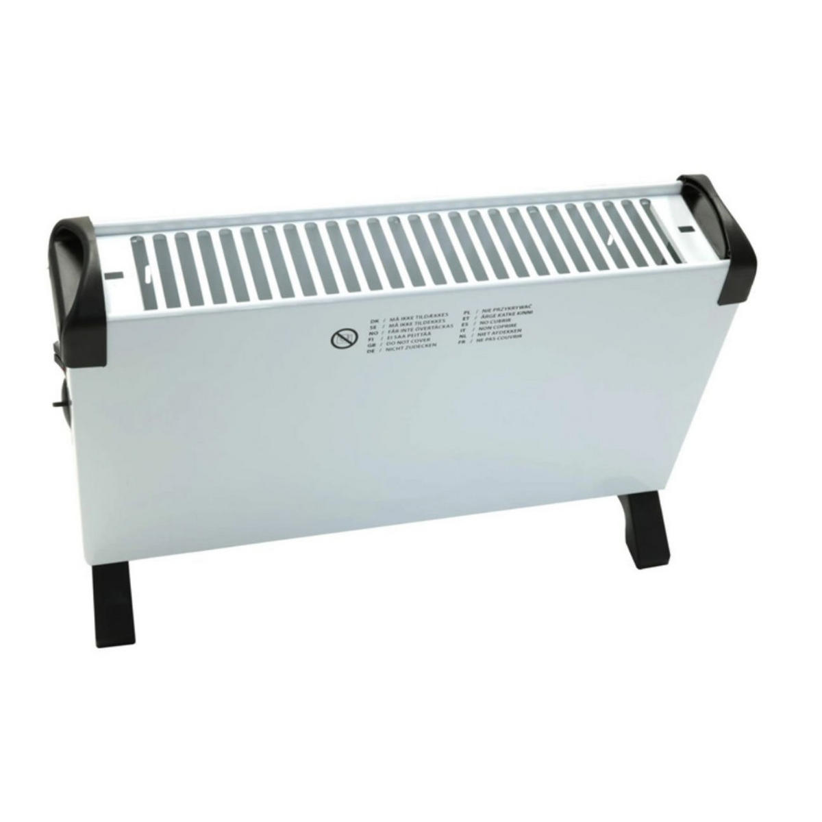 ELEKTROHEIZUNG 2000 W Weiß Konvektorheizung mit Thermostat und 3 Heizstufen - Weiß, Metall (20/34.5/52.5cm) - HOTSERIE