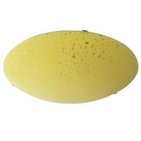 LED DECKENLEUCHTE Metall Gelb - Gelb, Glas (39.5/39.5/8cm)