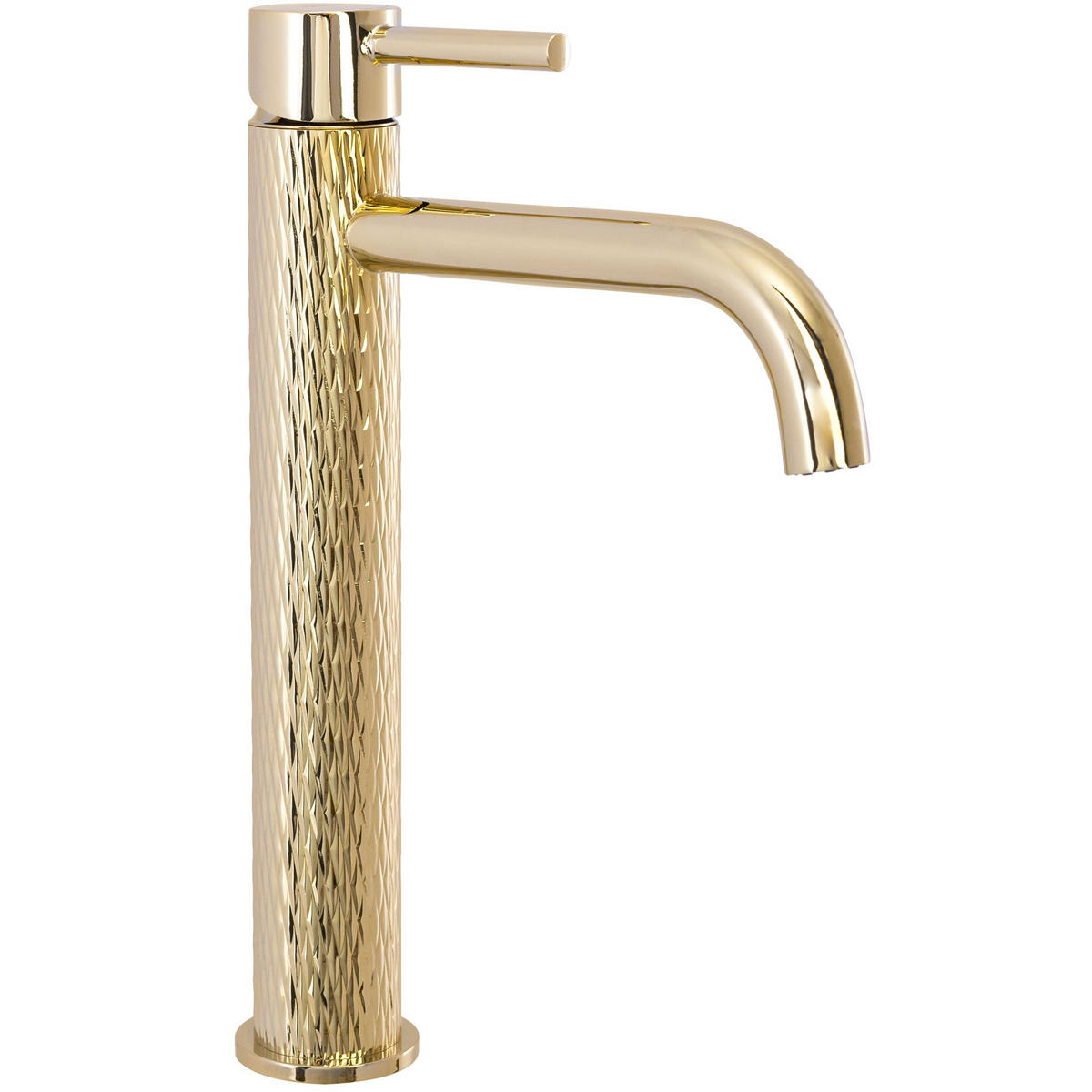 WASCHBECKENARMATUR Rea Lungo Art Gold High - Goldfarben, Metall (5/28/18cm) - REA