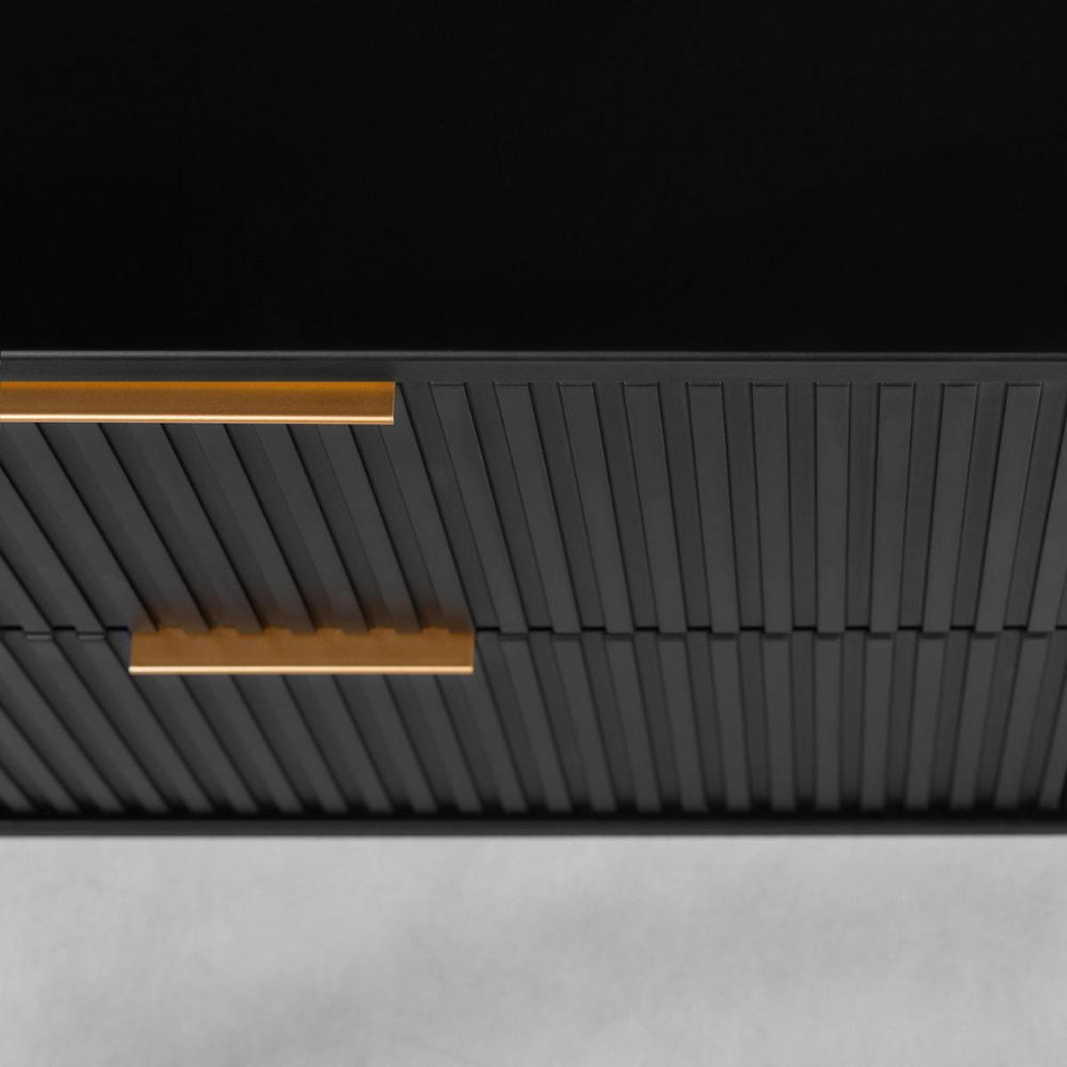 WASCHBECKUNTERSCHRANK Schwarz matt 80/51/41cm - Schwarz, Holzwerkstoff (80/51/41cm)