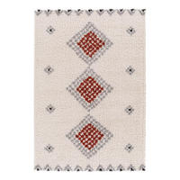 TEPPICH weich dick Ethno-Stil rot - Rot, Textil (160/230cm) - AFK Living