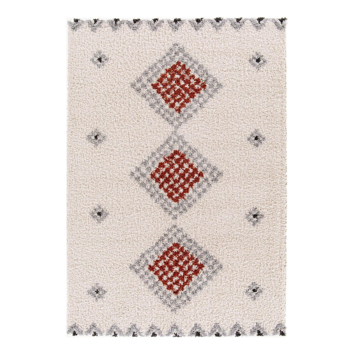 TEPPICH weich dick Ethno-Stil rot - Rot, Textil (160/230cm) - AFK Living