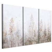 LEINWANDBILD Wald 3-tlg. 120x80 cm - Multicolor, Holz (120/80cm) - LUMASOUL
