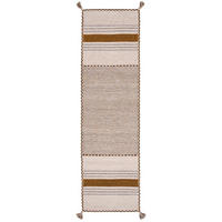 LÄUFER NATUR TEPPICH KELIM NAVARRO - Currygelb, Textil (70/250cm) - Pergamon