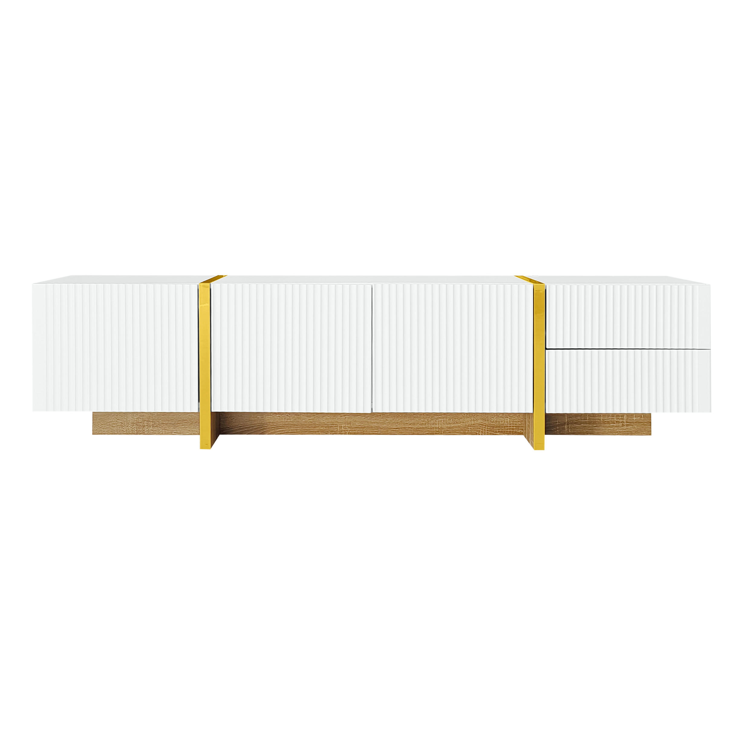 Pangivo Tv-Möbel Gold 190x45x35 cm