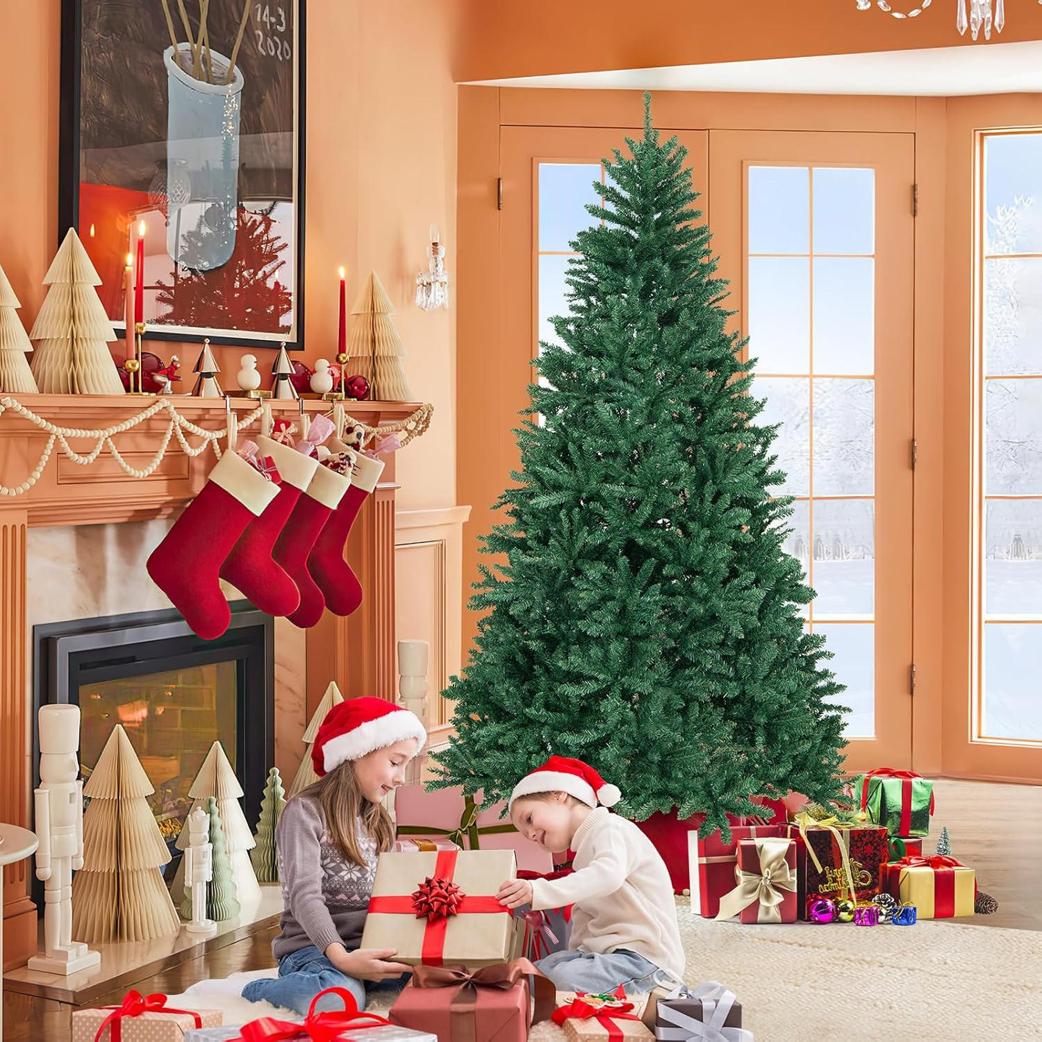 WEIHNACHTSBAUM Grün 180cm mit automatischem Klappsystem - Grün, Metall (95cm) - Rattrix