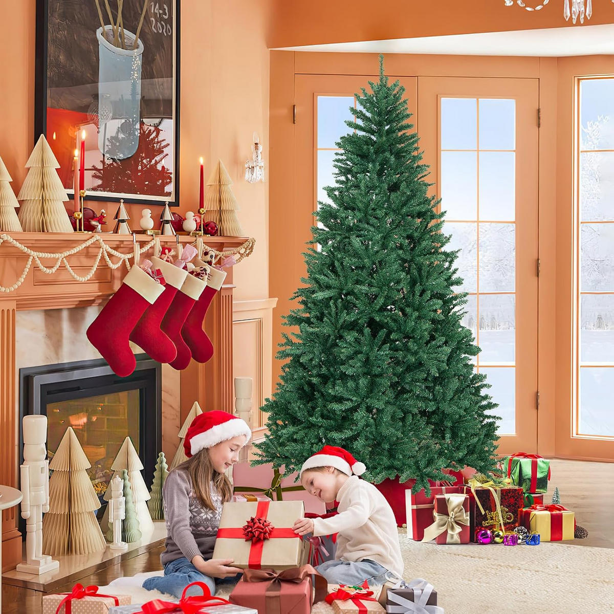 WEIHNACHTSBAUM Grün 180cm mit automatischem Klappsystem - Grün, Metall (95cm) - Rattrix