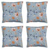 SITZKISSEN Florina 50/50 cm 4er-Set - Blau, Textil (50/5/50cm) - Madison