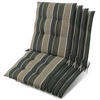 NIEDERLEHNER Sun-NL 105x50x8cm Grün-Gestreift (4tlg) - Grün, Textil (50/100cm) - Beautissu 