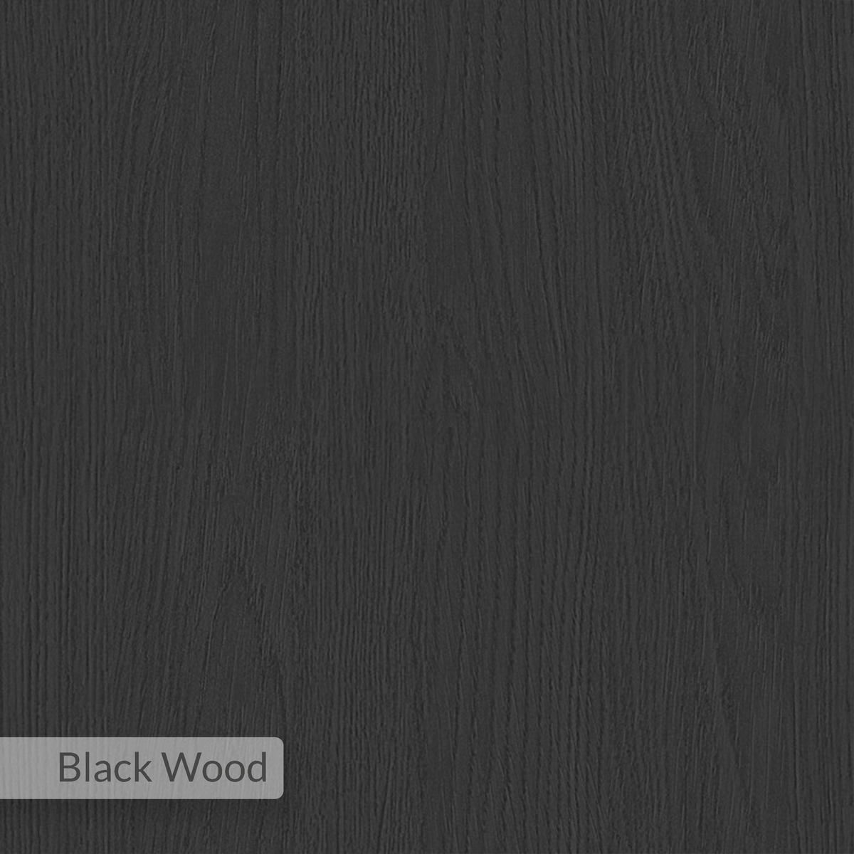 LOWBOARD Thales Schwarz Holz 110/36/45 cm - Dunkelgrau, Holzwerkstoff (110/45/36.2cm) - Decortie