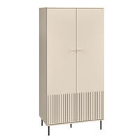 SCHRANK 2 Türen Nova Beige - Beige, Holzwerkstoff (92/190/53cm) - Petits-meubles