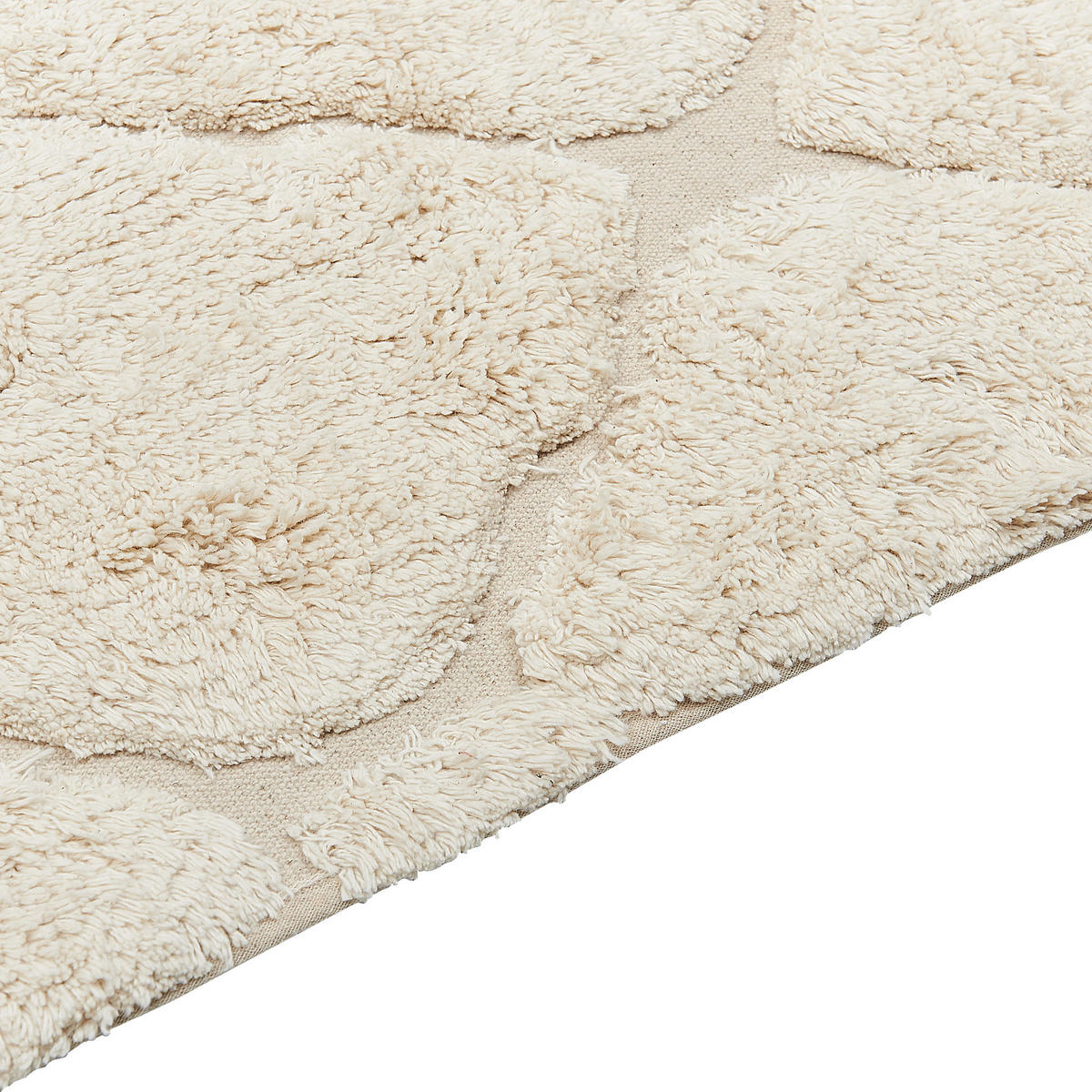 KURZFLOR-TEPPICH Silchar 230/160 cm - Beige, Textil (160/230cm) - Beliani