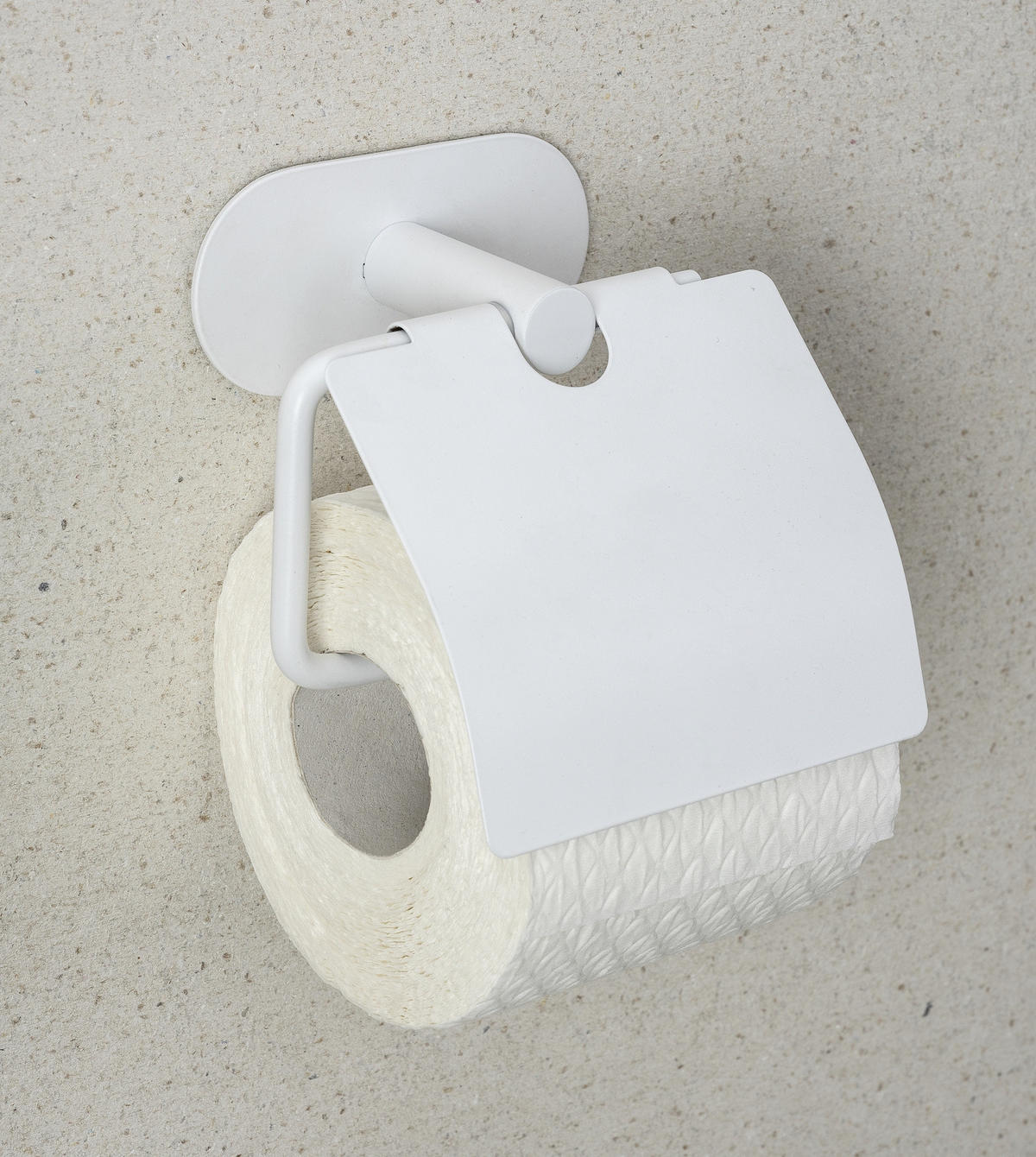 TOILETTENPAPIERHALTER Turbo - Loc Orea Shine 7/16/12,5 cm - Weiß, Metall (16/12.5/7cm) - Wenko
