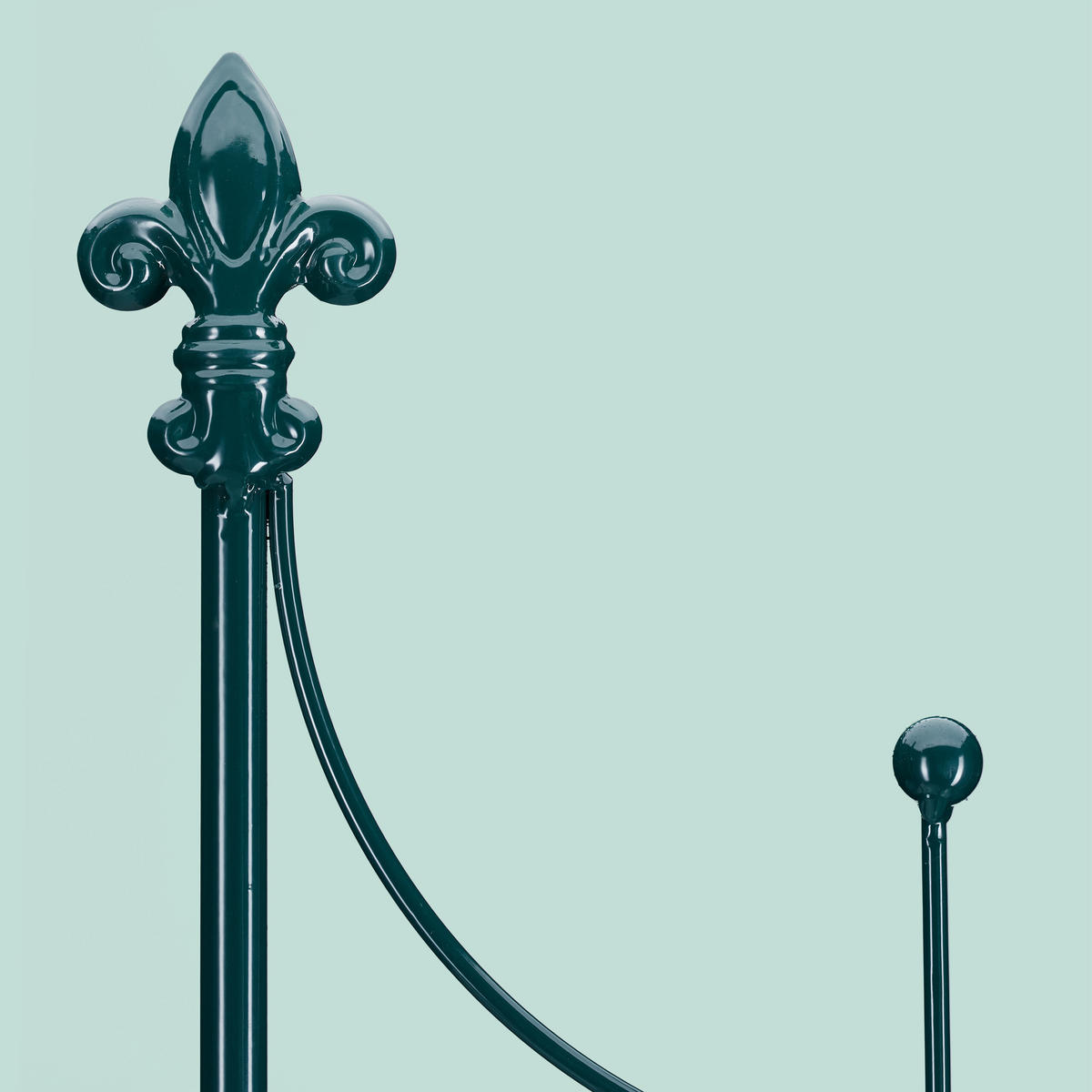 2XRANKGITTER - Dunkelgrün, Metall (50/180/1.5cm) - Relaxdays