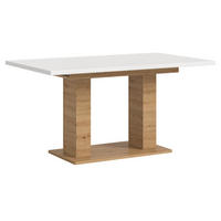 ESSTISCH weiß, Eiche Artisan, Küchentisch ausziehbar 150 - 190 cm - Eiche Artisan/Weiß, Holzwerkstoff/Metall (150/90/76cm) - Inn.Furn