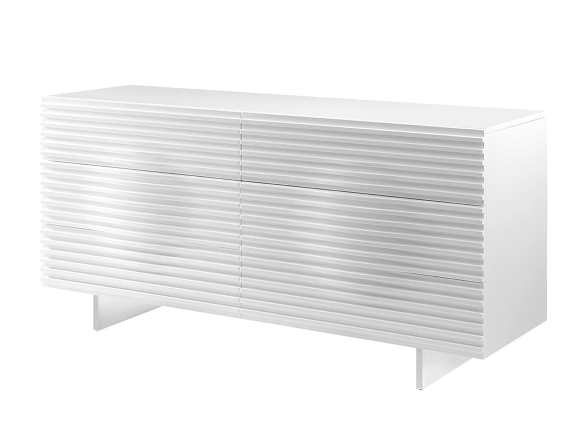 SIDEBOARD HUDSON Weiß 160x49x75 cm - Weiß, Holzwerkstoff (160/75/49cm) - FURNLUX
