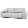 3-SITZER Schlafsofa Bravo mit Eckfunktion, mit zwei Bettkasten, Hellgrau - Hellgrau/Schwarz, Textil (257/96/110cm) - Beautysofa