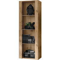 VITRINE TIVOLI, Eiche Wotan + Eiche Wotan - Eiche Wotan, Glas/Holzwerkstoff (55/159/35cm) - Komodee