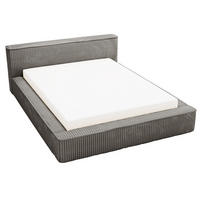 POLSTERBETT Lago 160x200 Dunkelgrau - Dunkelgrau, Textil (160/200cm) - Graingold