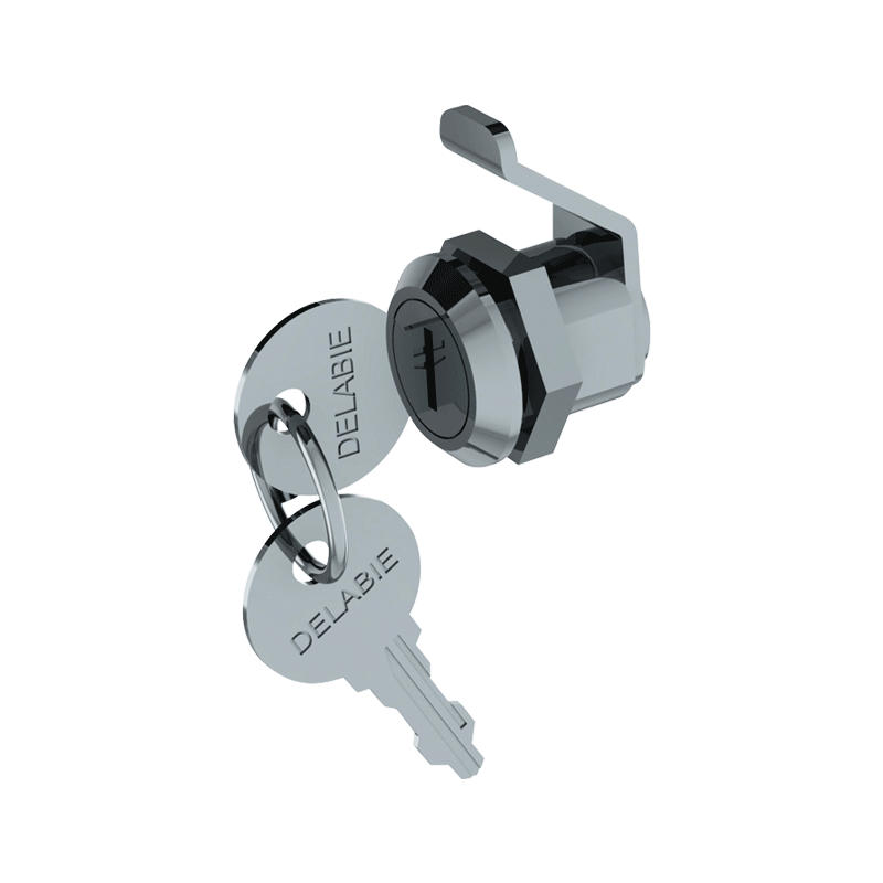 ERSATZSCHLOSS für WC-Papierhalter 2 Rollen - Chromfarben, Metall (8/3/10cm) - Delabie