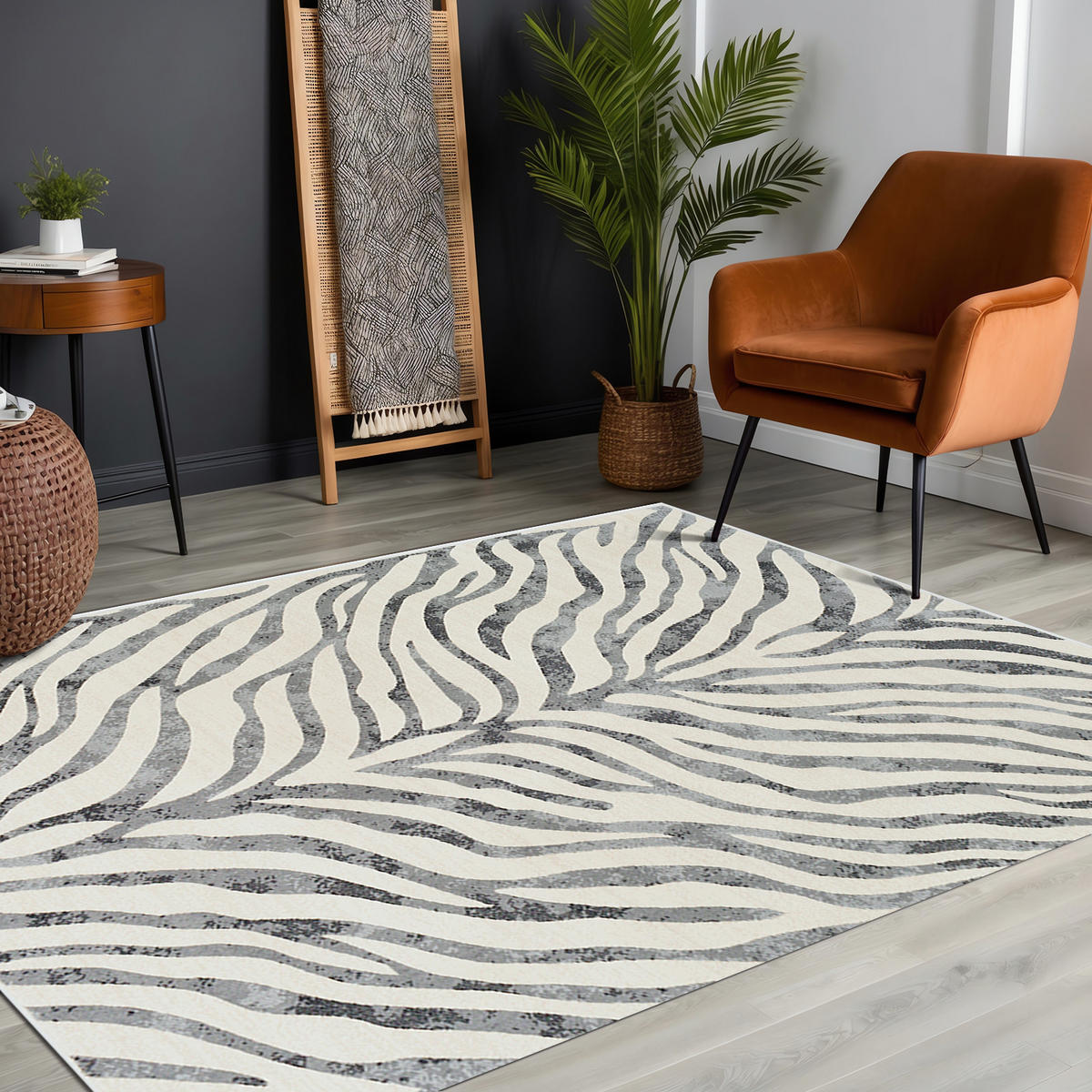 KURZFLORTEPPICH 120x170 cm Grau - Grau, Textil (140/200cm) - LIVABLISS