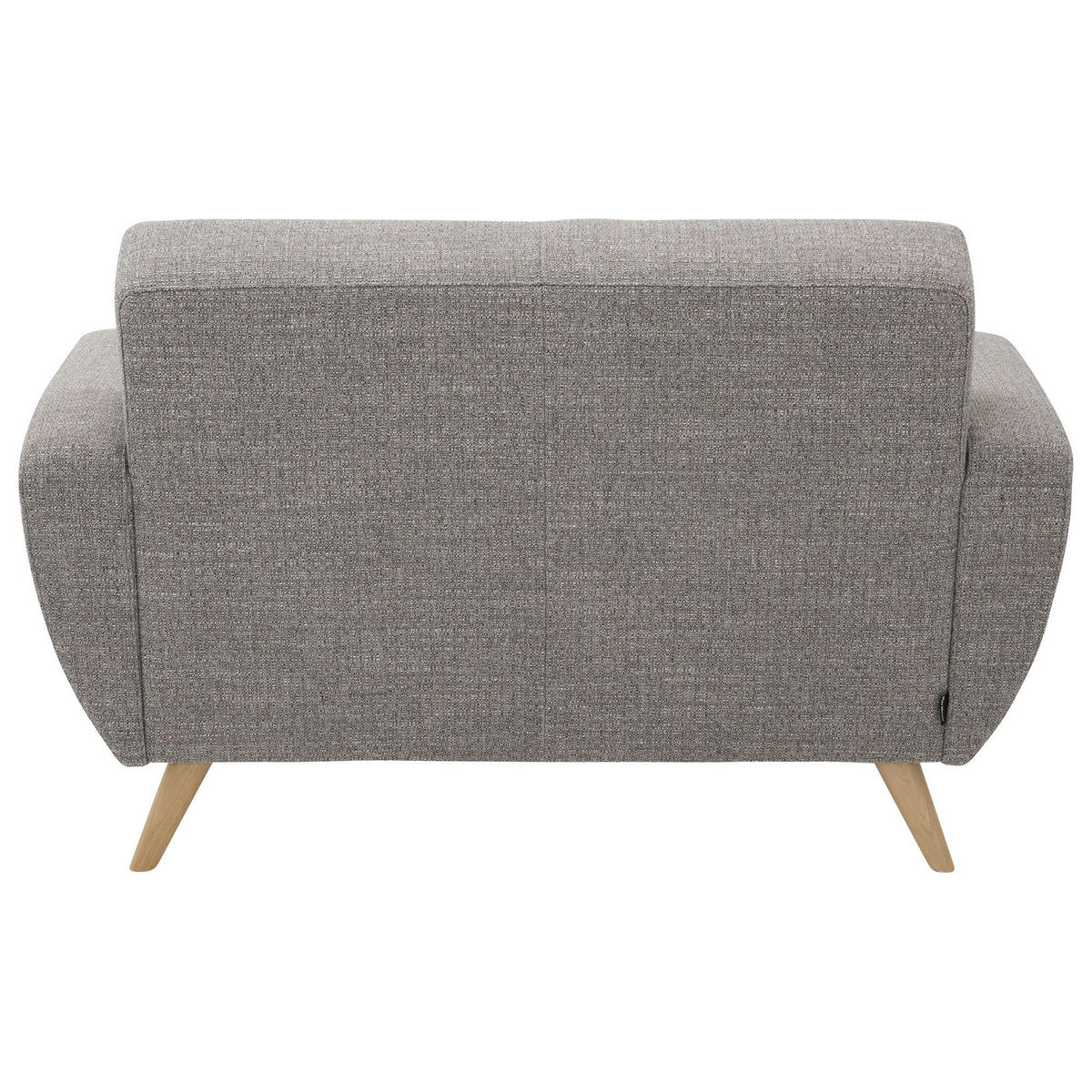 SOFA 2-Sitzer Kazdoia Flachgewebe grau - Grau, Kunststoff (136/85/82cm) - 58aufmkessel