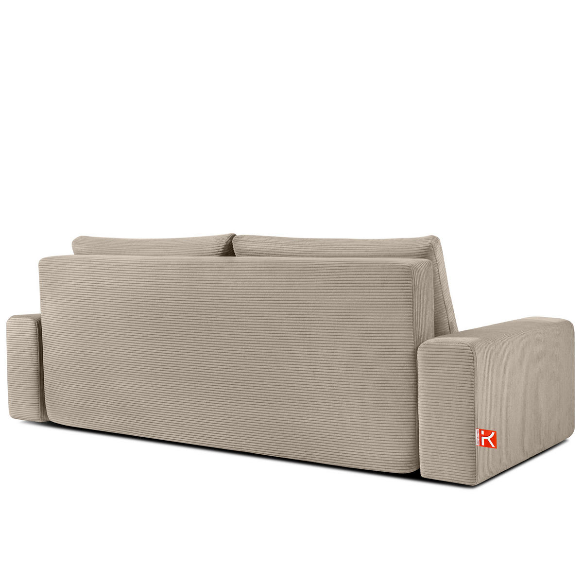 3-SITZER SCHLAFSOFA MOLLIS, Corduroy, Beige - Beige, Holz/Holzwerkstoff (250/93/108cm) - KONSIMO®