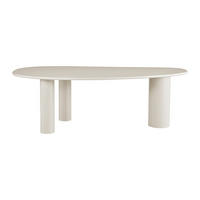 ESSTISCH - 8 Personen - Holz, Platte - Beige - OLASKO - Beige, Holz (118/229/76cm) - Vente-Unique