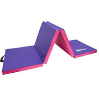 GYMNASTIKMATTE zum Wenden - 180/60/5 cm Faltbare Turnmatte - Pink/Lila, Kunststoff (60/180cm) - eyepower