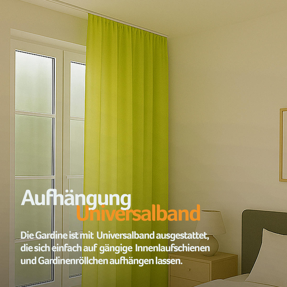 VORHANG Blickdicht ( 140x245cm ) mit Kräuselband / Universalband in Grün - Grün, Textil (140/245cm) - Bestlivings
